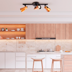 Luminária De Teto Spot Trilho Direcionável Octa 3 Lâmpadas Pr