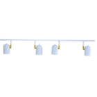 Luminária de Trilho Teto Ewa com 4 Spots Branco