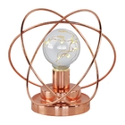 Luminária Decorativa Aramada Em Metal Átomo - Cobre