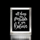 Luminária Decorativa De Mesa Believe