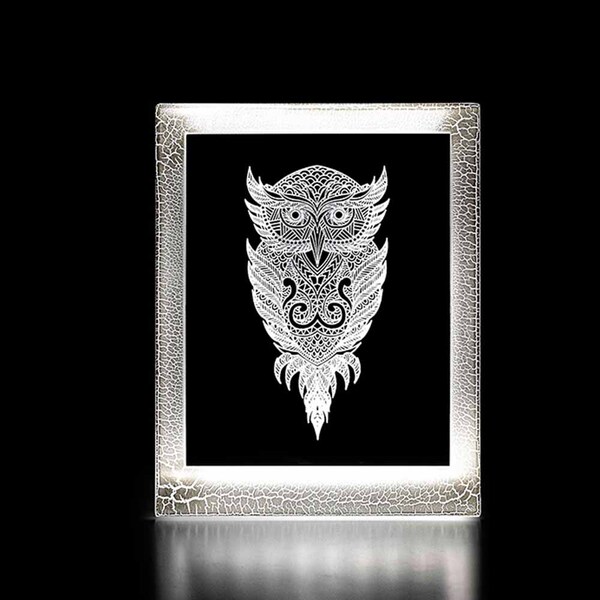 Luminária Decorativa De Mesa Coruja