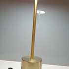 Luminária Decorativa Led Mesa Usb Metal 33x8x8cm Dourado