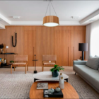 Luminária Decorativa Madeira Pendente Redondo Dunas 60cm Amen