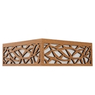 Luminária Decorativa Madeira Plafon Copacabana Quad 40cm Amen