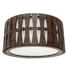 Luminária Decorativa Madeira Plafon Maracaju 45cm Pau Ferro