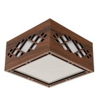 Luminária Decorativa Madeira Plafon Pipa 20cm Pau Ferro