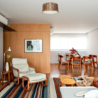 Luminária Decorativa Madeira Plafon Porto Belo Red 25cm Nogue