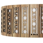 Luminária Decorativa Madeira Plafon Porto Belo Red 25cm Nogue