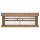 Luminária Decorativa Madeira Plafon Quadrado Itapuã 25cm Frei