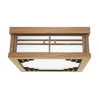 Luminária Decorativa Madeira Plafon Quadrado Itapuã 25cm Frei