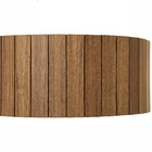 Luminária Decorativa Madeira Plafon Redondo Dunas 35cm Amendo