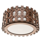 Luminária Decorativa Madeira Plafon Redondo Encantadas 45cm P