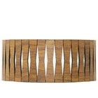 Luminária Decorativa Madeira Plafon Redondo Guaritá 45cm Frei