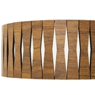 Luminária Decorativa Madeira Plafon Redondo Guaritá 45cm Frei