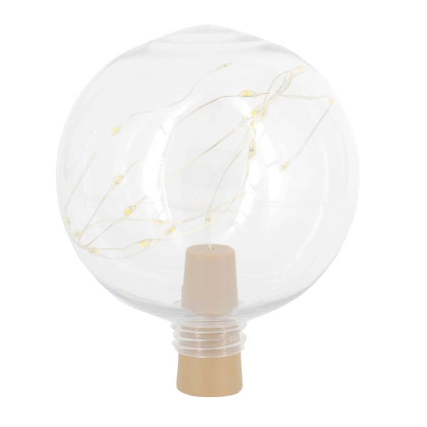 Luminária Decorativa Redonda Com Rolha - Amarela