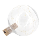 Luminária Decorativa Redonda Com Rolha - Amarela