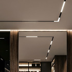 Luminária Difusa Angular 90° Trilho Magnético 30x30cm 20w