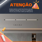Luminária Difusa Linear Fixa Para Trilho Magnético 40w 1,20m