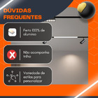 Luminária Difusa Linear Smart Wifi 20w 60cm Trilho Magnético