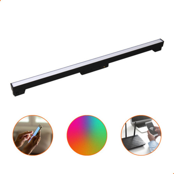 Luminária Difusa Linear Smart Wifi 20w 60cm Trilho Magnético