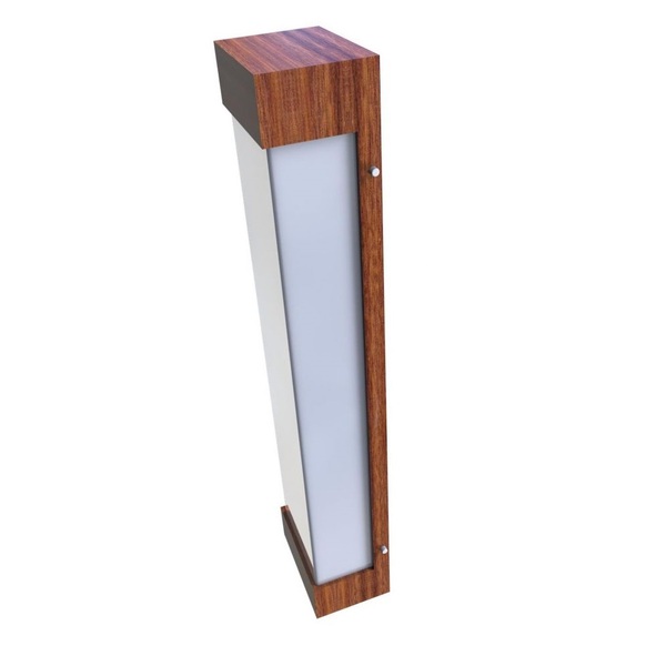 Luminária Em Acrílico Arandela Madeira Jurere 62cm 3610 Marrom