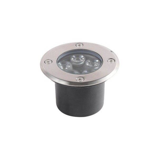 Luminária Embutir Solo Dresden Cromado Led 3w 3000k Bivolt