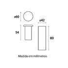 Luminária Embutir Solo Open Preto Led 1w 3000k Bivolt