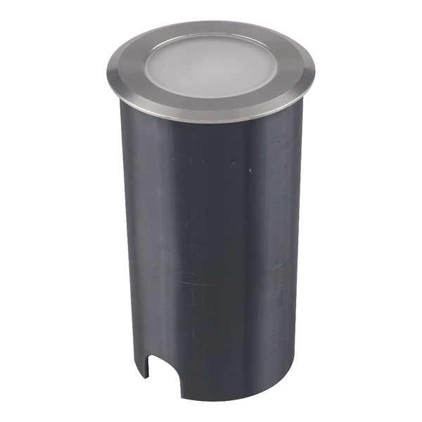 Luminária Embutir Solo Slim Cromado Led 1w 3000k Bivolt