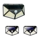 Luminária Energia  3 Unidades Solar Parede 100 Led Sensor Pre