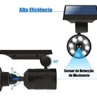 Luminaria Energia Solar Camera Falsa Painel Recarregavel Sens