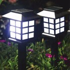 Luminaria Energia Solar Espeto Kit 4 Unid Jardim Oriental Ilu