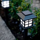 Luminaria Energia Solar Espeto Kit 4 Unid Jardim Oriental Ilu