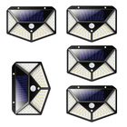 Luminária Energia Solar Kit 5 Unidades Parede 100 Led Sensor