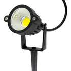 Luminária Espeto Jardim Lâmpada Cob Led 7w Branco Quente