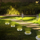 Luminária Espeto Led Jardim Solar Redonda Ip65 Grama Chão Ilu