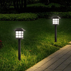 Luminaria Espeto Oriental Kit 2 Unid Energia Solar Jardim Ilu