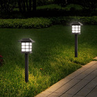 Luminaria Espeto Oriente Energia Solar Kit 6 Unid Jardim Ilum
