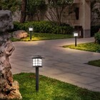 Luminaria Espeto Oriente Energia Solar Kit 6 Unid Jardim Ilum