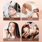 Luminaria Estetica Mesa Arco 3 Tons Ajustavel Meia Lua Suport