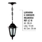 Luminária Externa E Interna Holandesa Com Corrente Alumínio