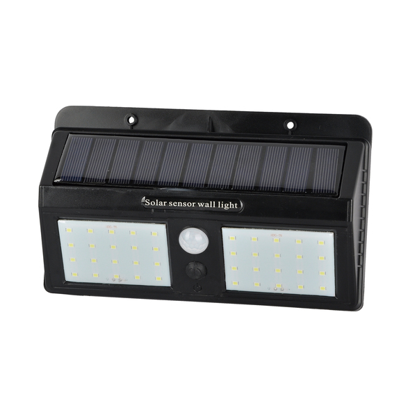 luminaria externa led 8w solar luz branca ip65 gaya