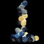 Luminária Fio Cordão De Luz De 20 Bolas Cormilu Azul Praia Do