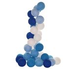 Luminária Fio Cordão De Luz De 20 Bolas Cormilu Azul Praia Do