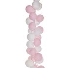 Luminária Fio Cordão De Luz De 20 Bolas Cormilu Branco E Rosa