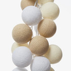 Luminária Fio Cordão De Luz De 20 Bolas Cormilu Neutro Beagá