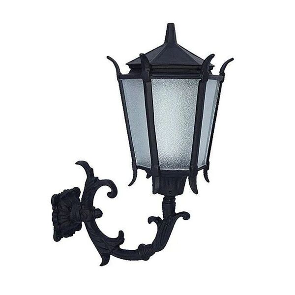 Luminária Francesa Com Braço Externo/interno Alumínio 63cm