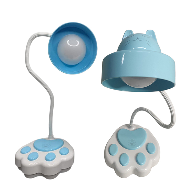 Luminaria Gato Pata Led Touch Mesa Flexivel Escritorio Leitur