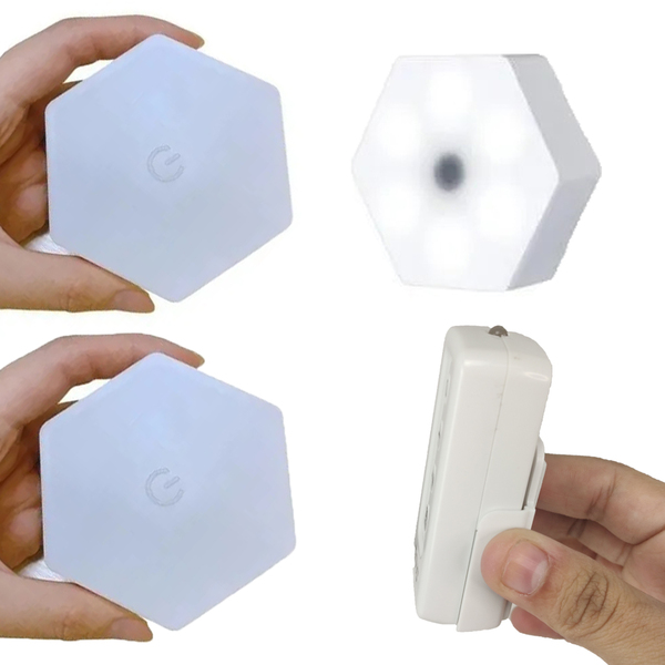 Luminaria Hexagonal Controle Led 5w Iluminaçao Residencial De