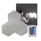 Luminaria Hexagonal Controle Remoto  Rgb Led 3 Unidades Color