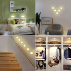 Luminaria Hexagonal Rgb Controle Remoto 6 Unidades Led Colori